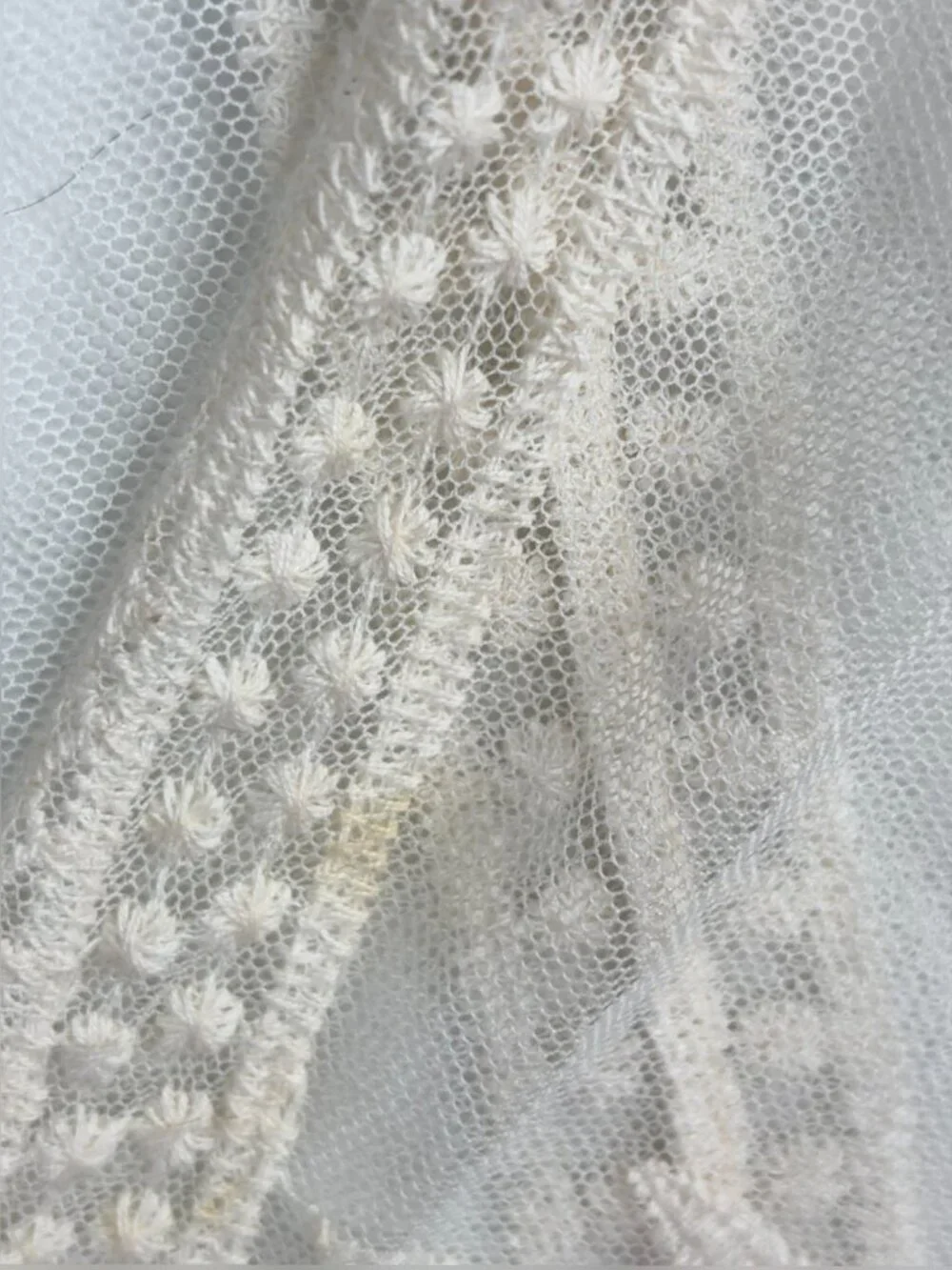 Lane Bryant 26/28 Cream Floral Lace Kimono Duster Boho Beach Cover Up Festival